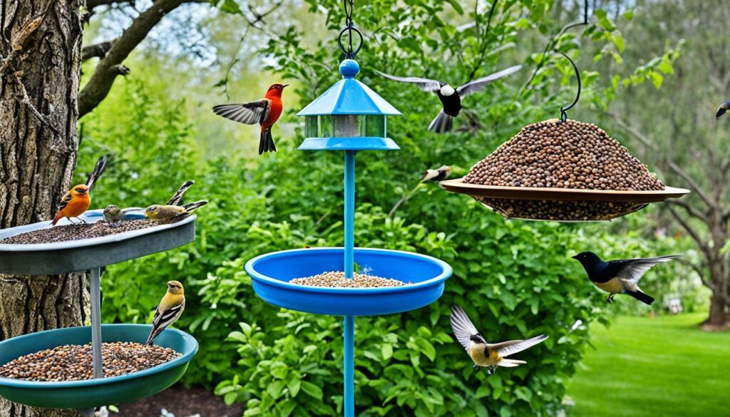 Attracting birds back to feeders