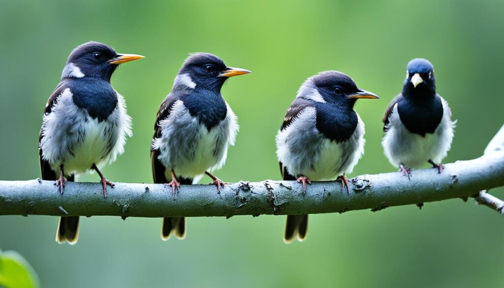 Fledgling birds