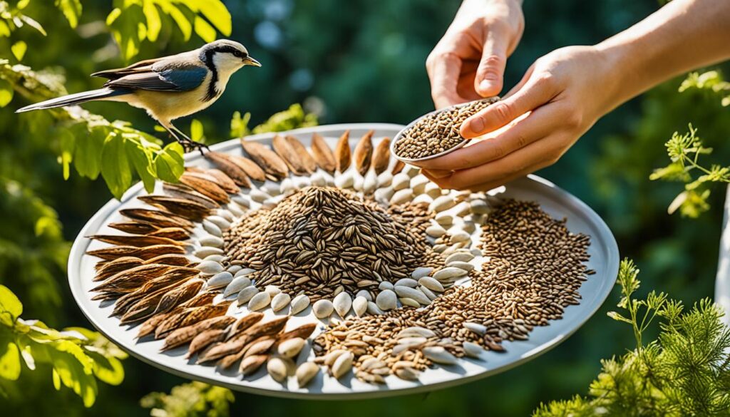 Helping starving birds