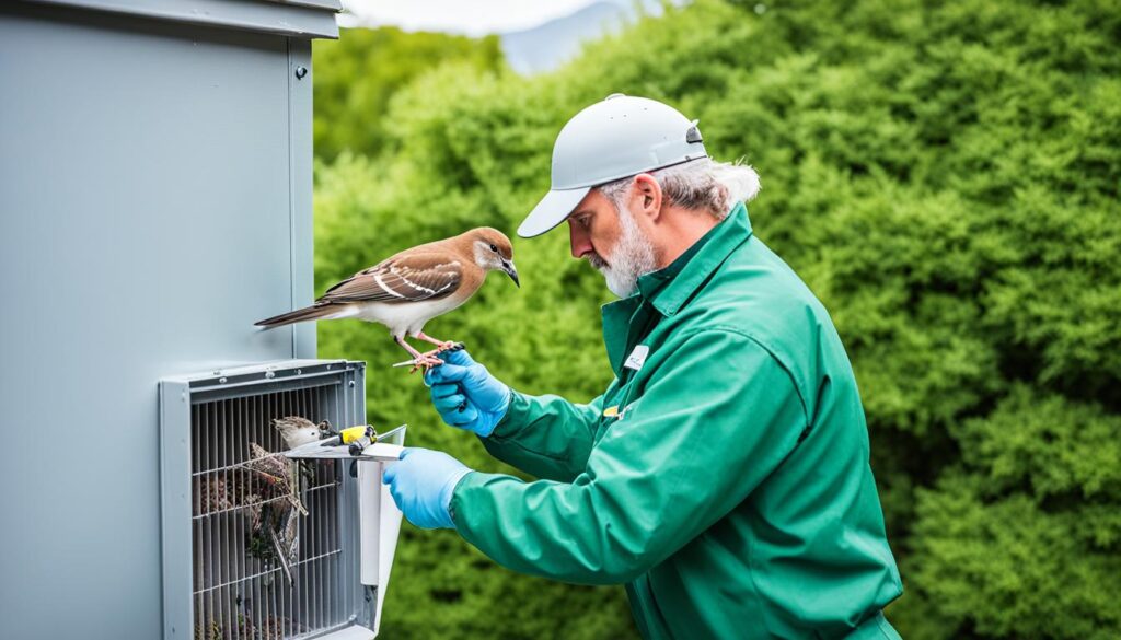 Humane bird removal