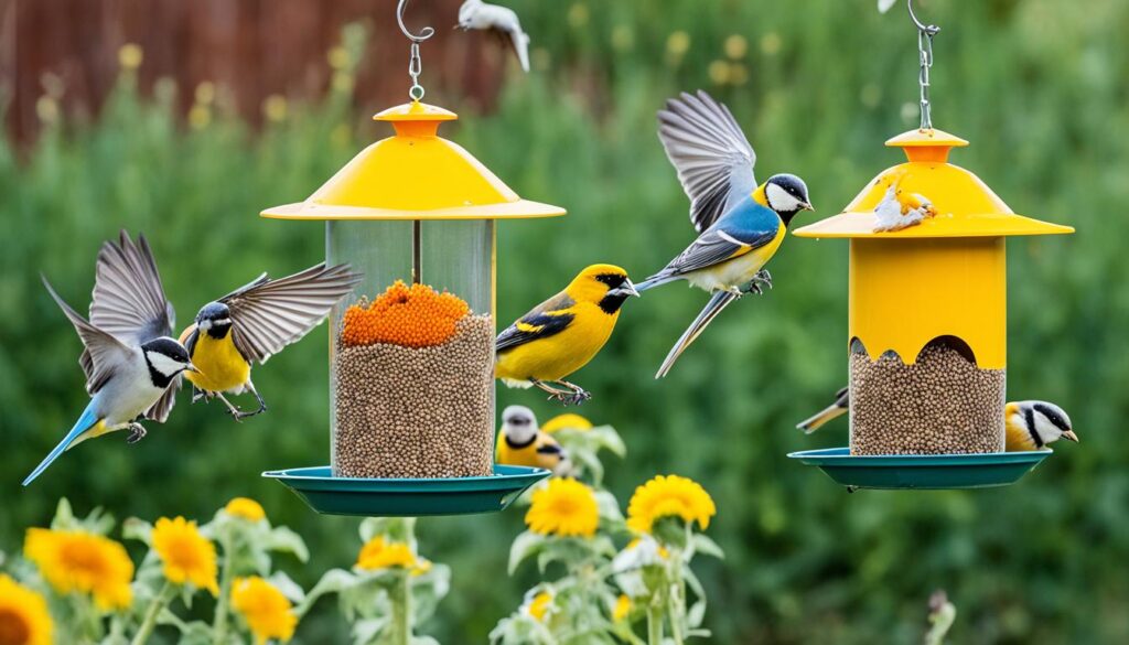 birds that eat safflower seeds