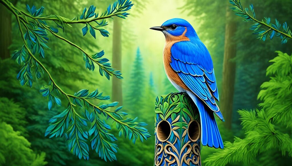 bluebird totem