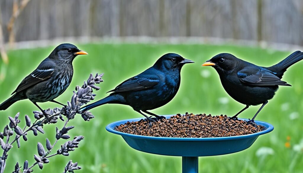 eliminating blackbird perching spots