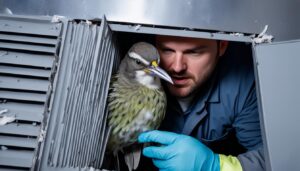 how much does it cost to remove birds from vent