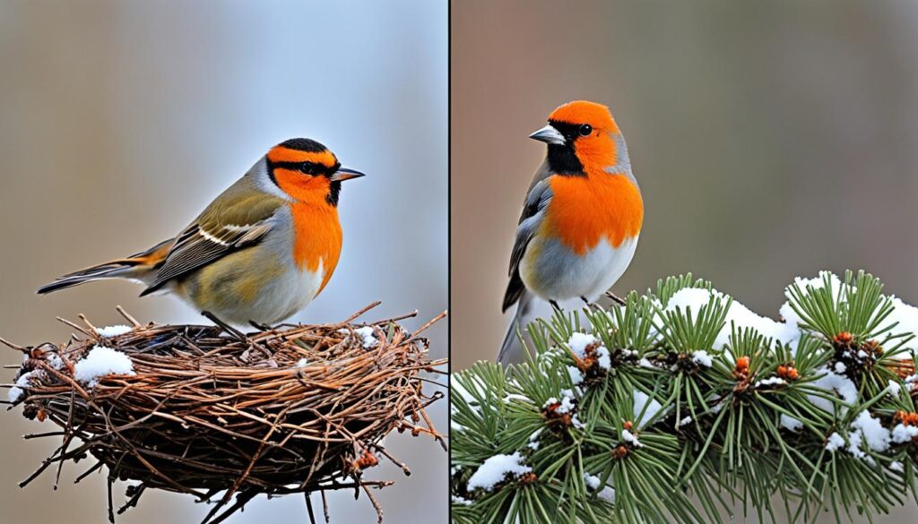 seasonal vent bird activity