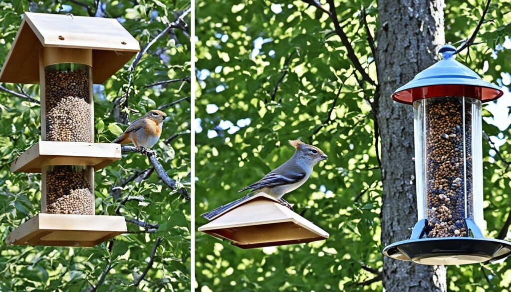 troubleshooting bird feeder placement