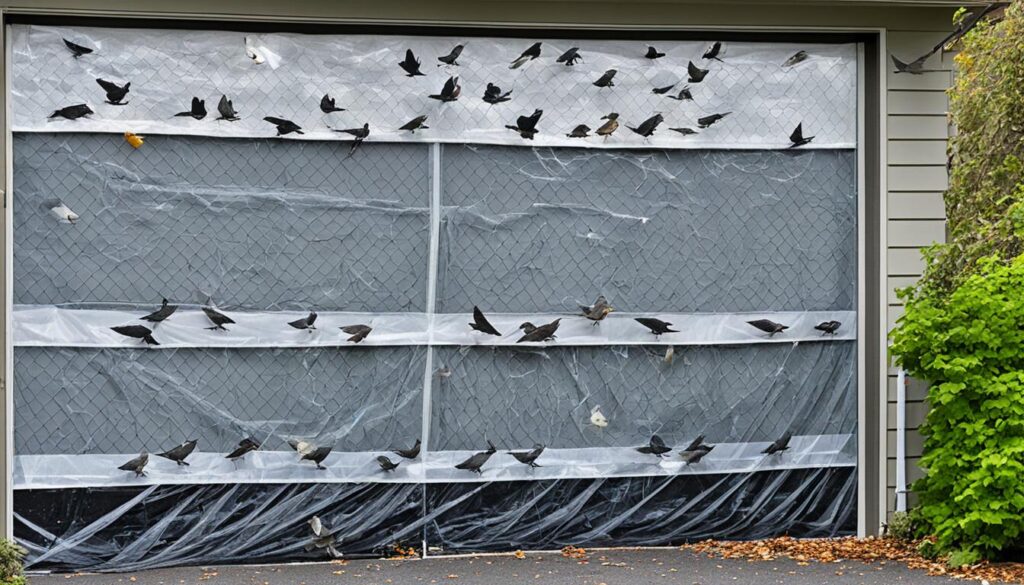 Bird deterrents for garages