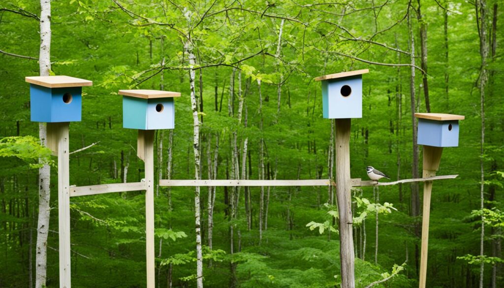 Bird nesting boxes