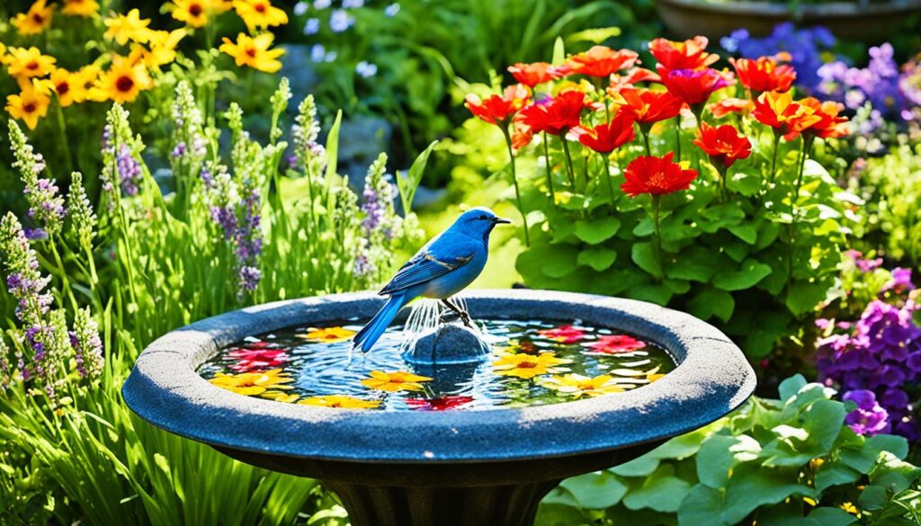 DIY bird bath