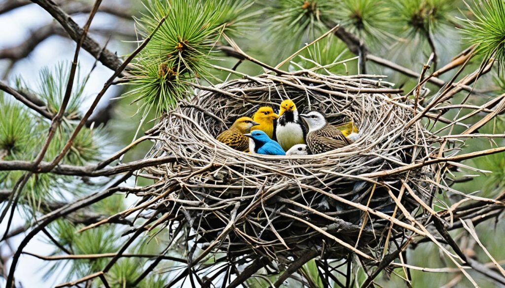 Diversity in avian nesting strategies