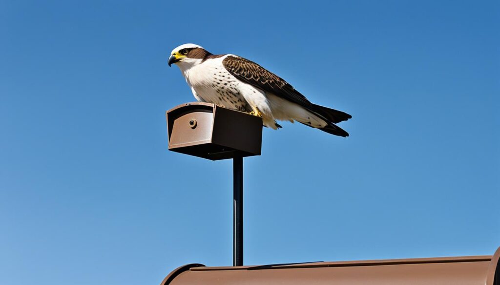 Fake bird of prey decoy