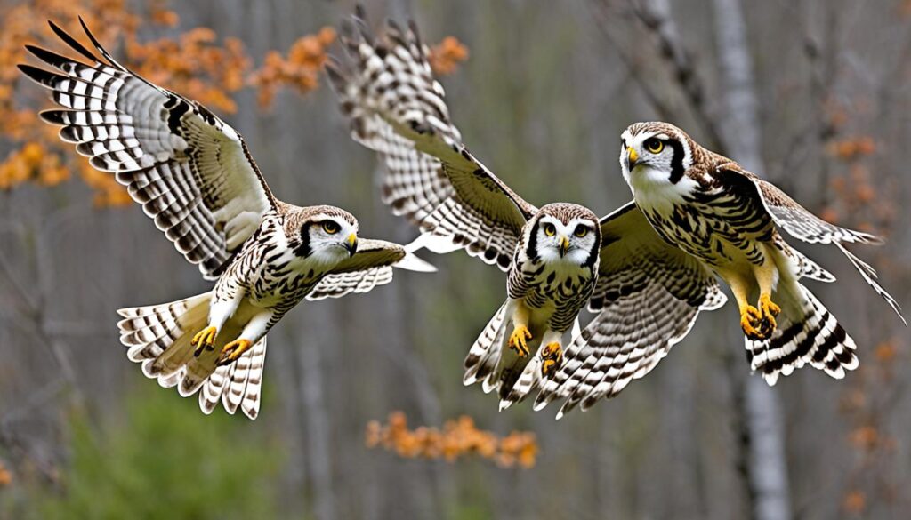 Feeding Patterns of Hawks and Owls