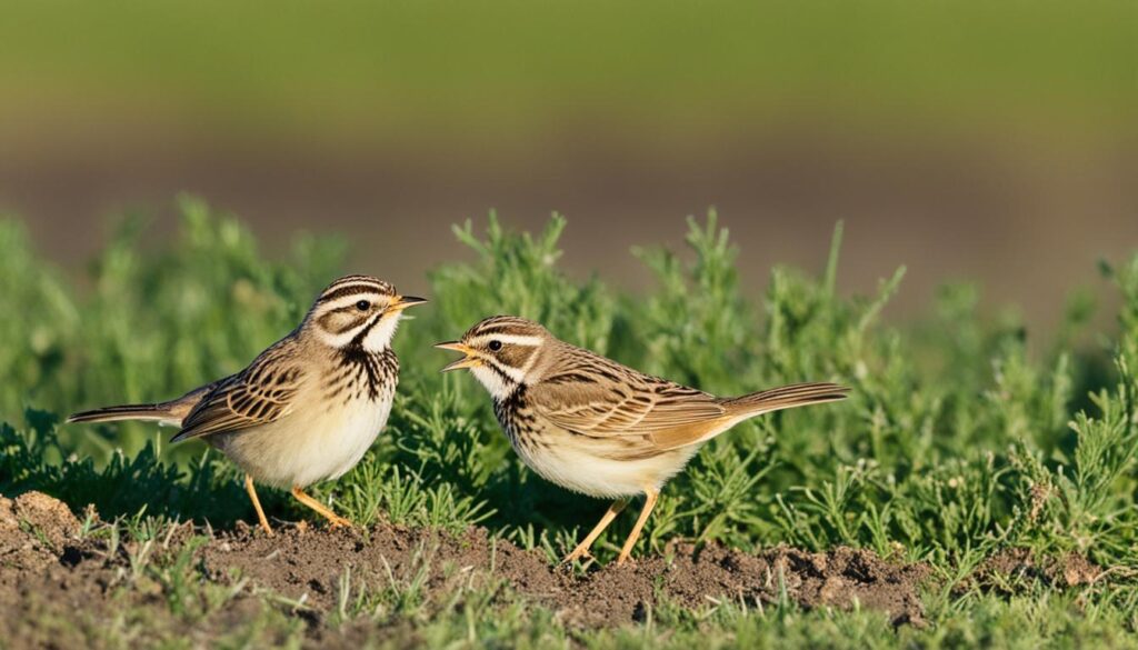 Ground-dwelling larks