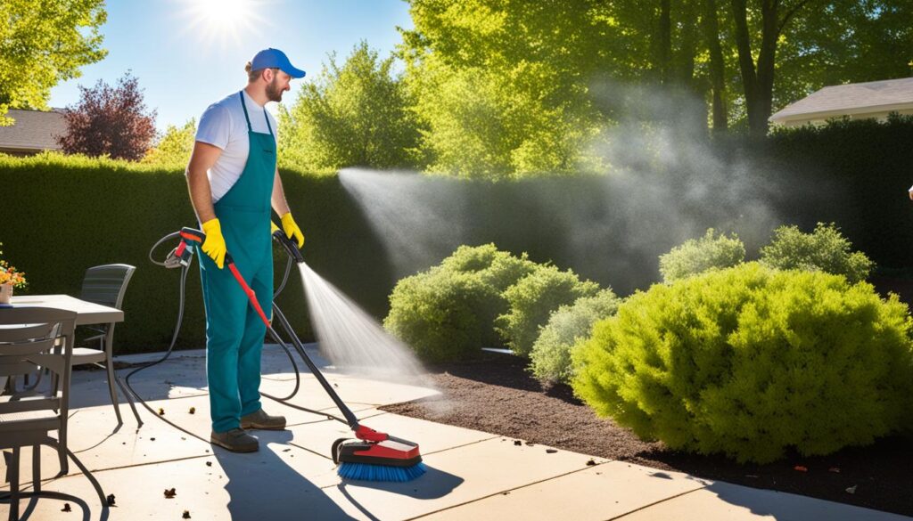 Patio cleaning