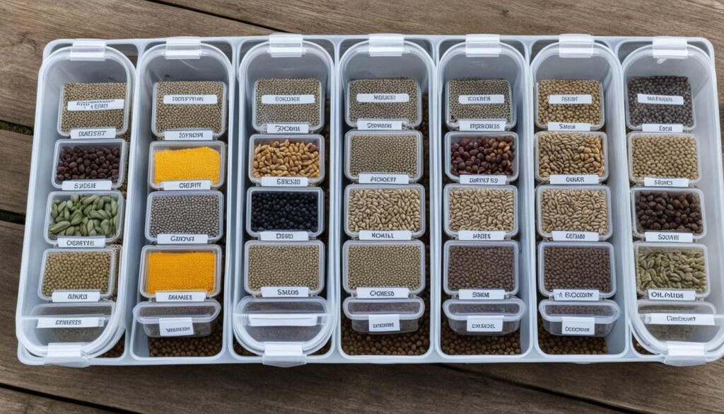 Proper seed storage