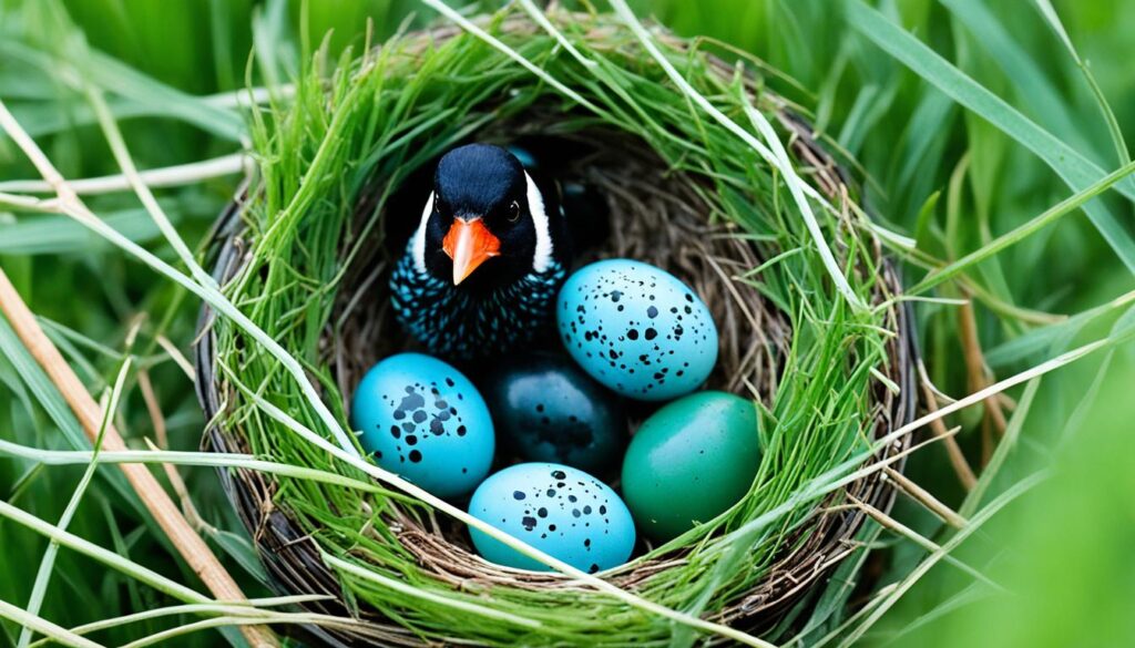 Red-winged Blackbird Blue Eggs