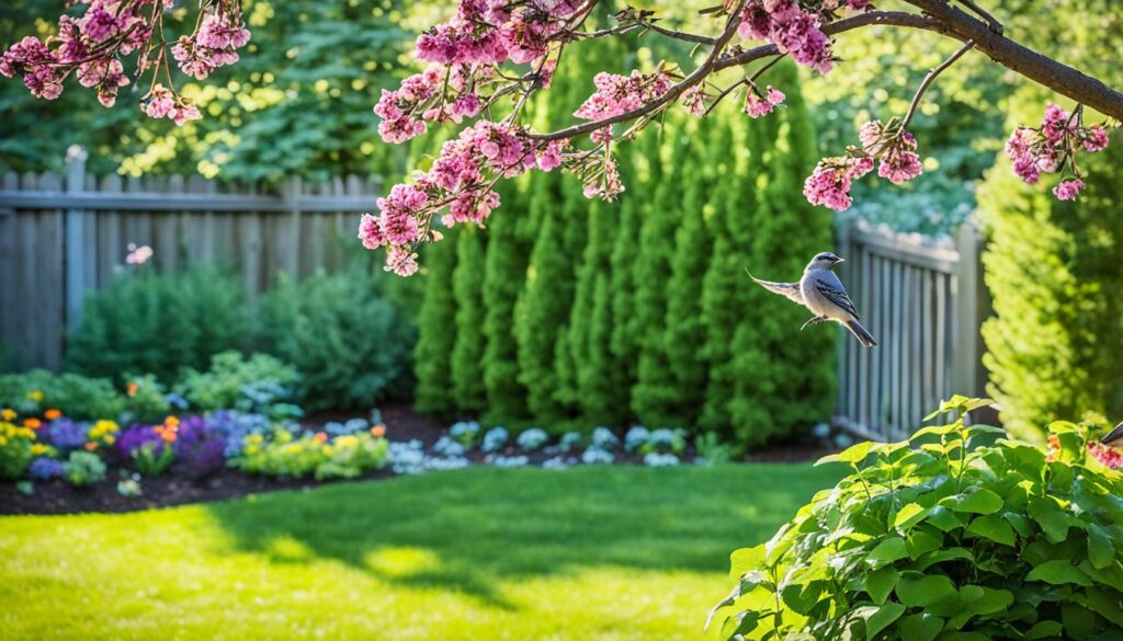 backyard bird feeding