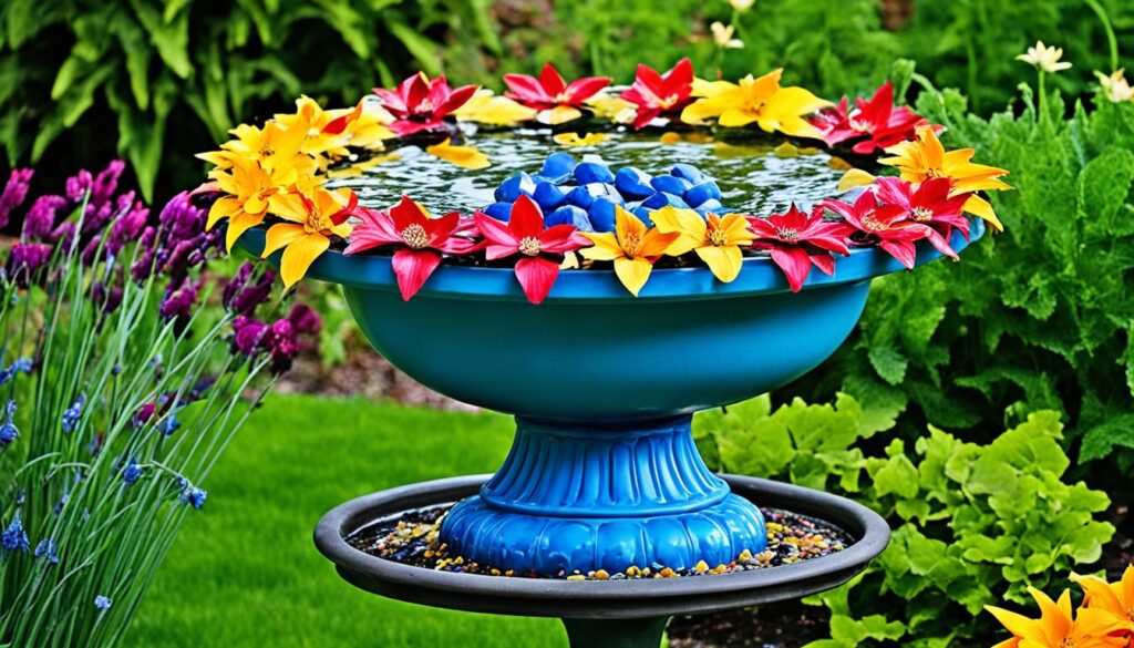 bird bath color