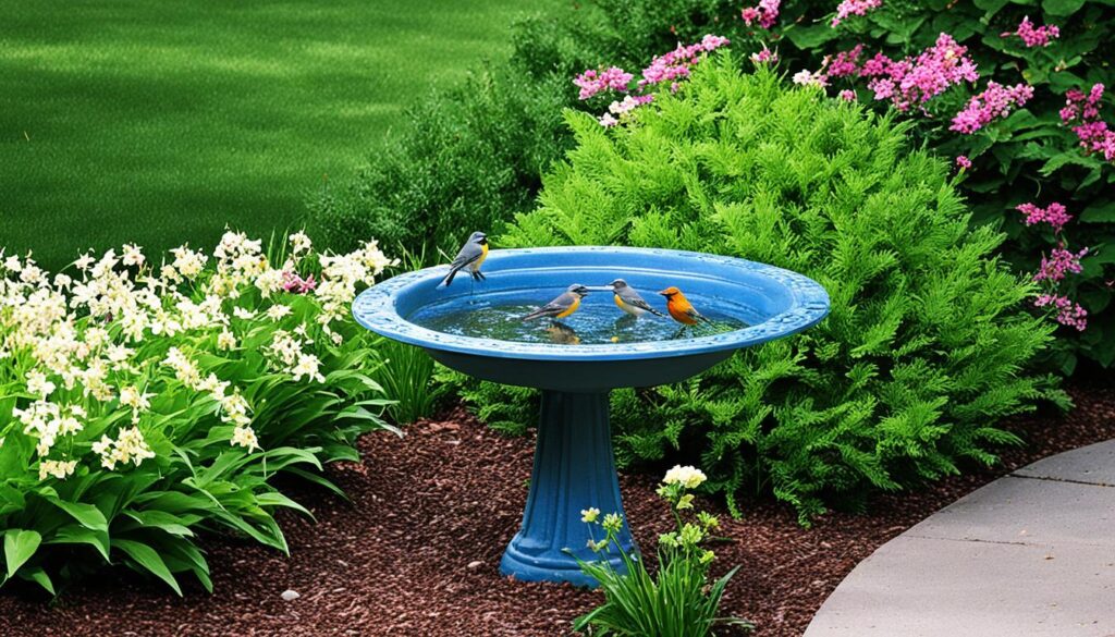 bird bath location