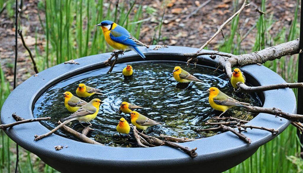 bird bath perches