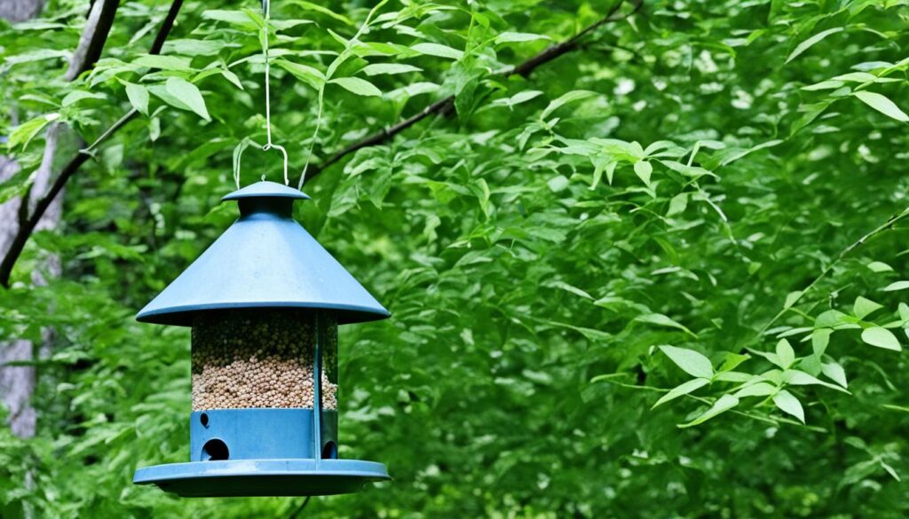 bird feeder placement