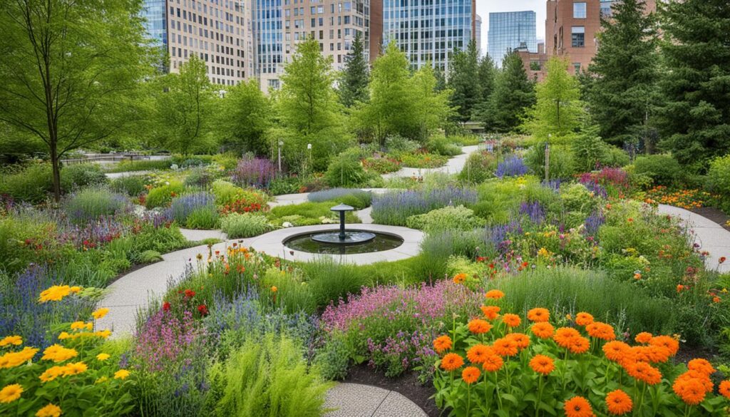 bird-friendly urban garden