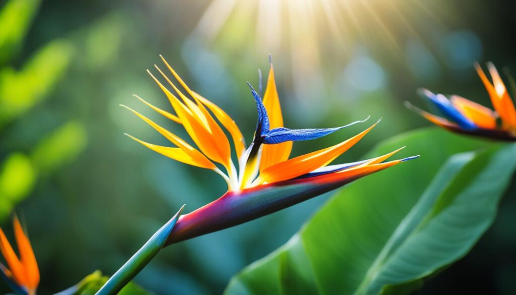 bird of paradise blooming