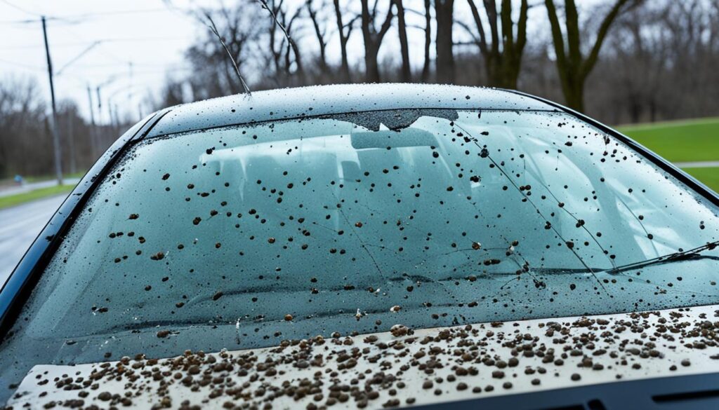 bird poop on car