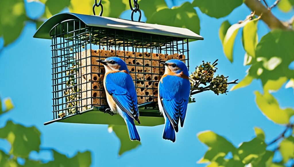 bluebird suet feeder