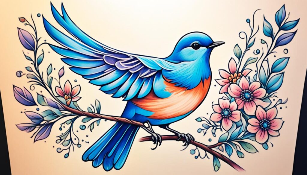 bluebird tattoo