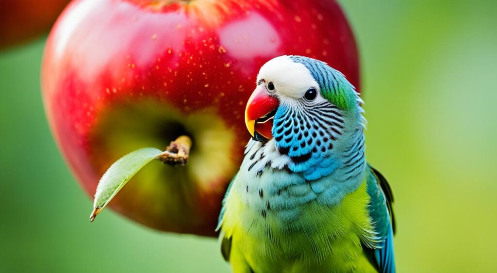 can parakeets eat apples