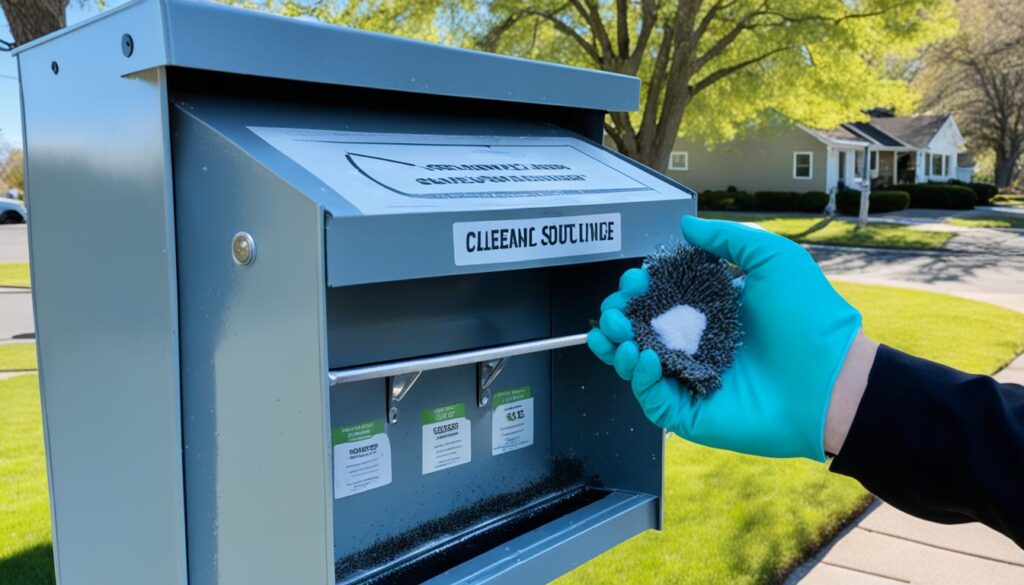 cleaning mailbox