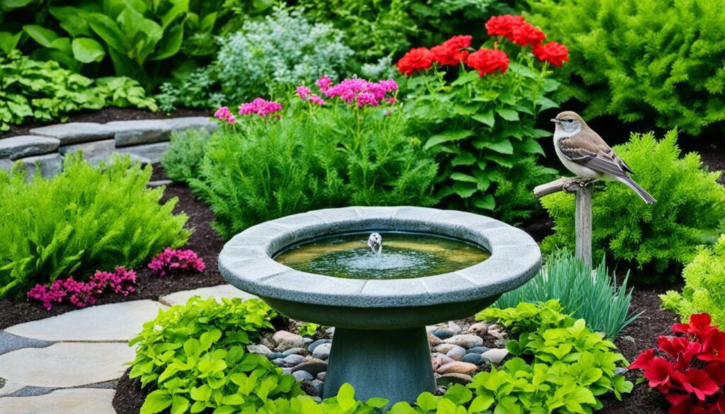 ground-level bird bath