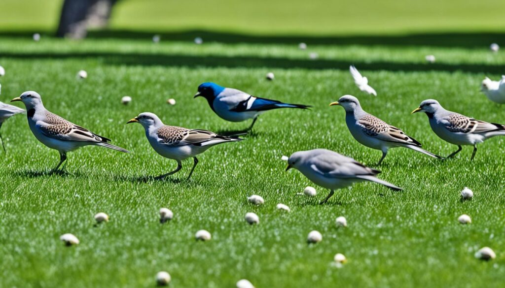 how to keep birds away from grass seed