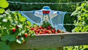 how to protect strawberries from birds and squirrels