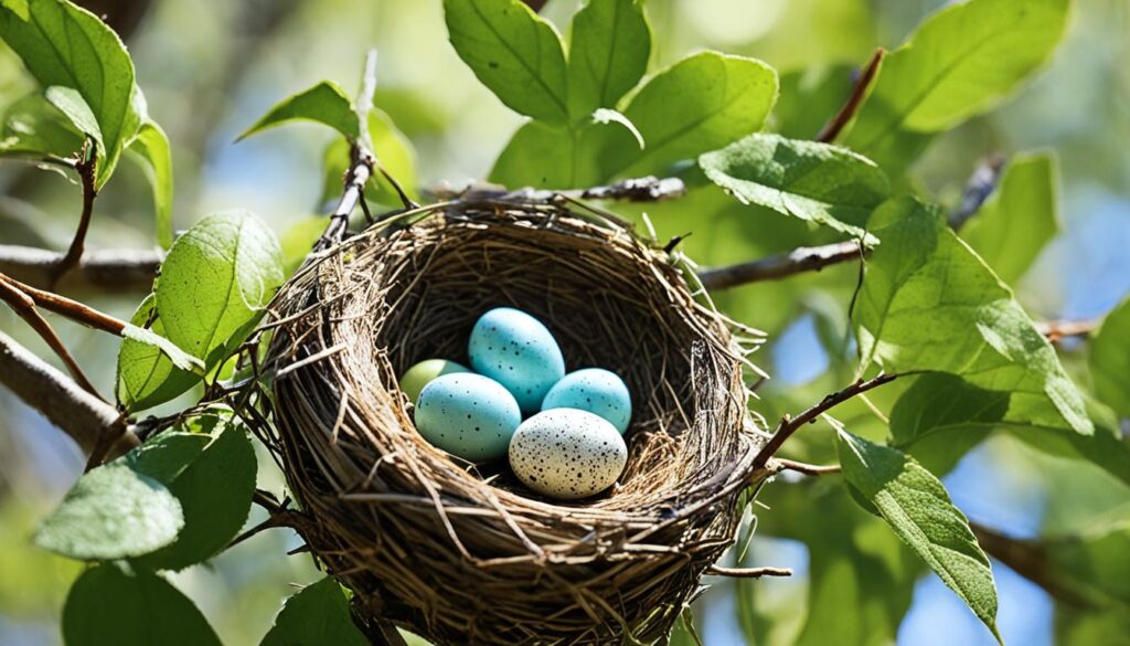 how to relocate a birds nest with eggs