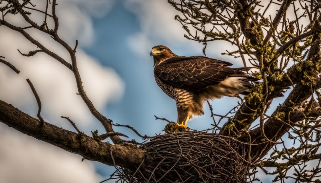 mobbing hawk