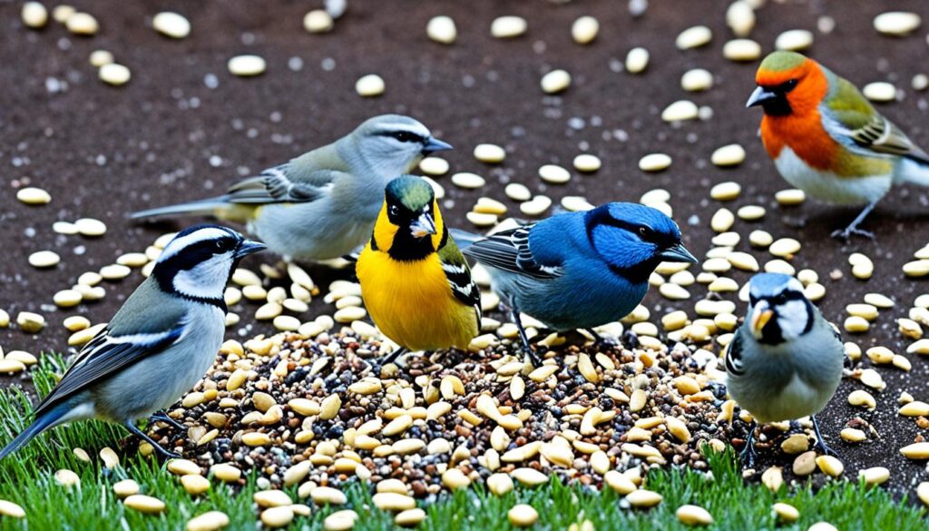 nyjer seed in bird seed mixes