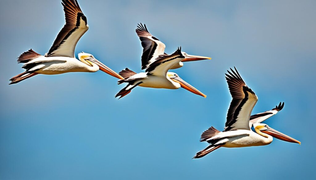 observing pelicans in thermals