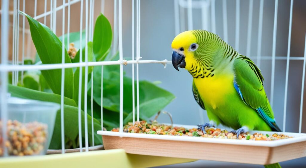 parakeet feeding