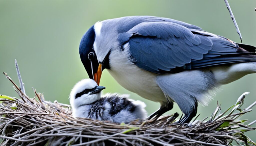 parent-chick interactions