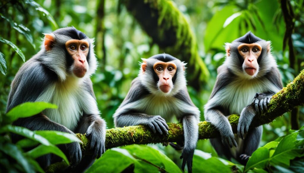 primates in the rainforest