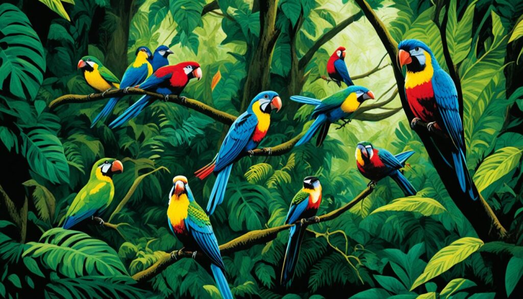 rainforest birds