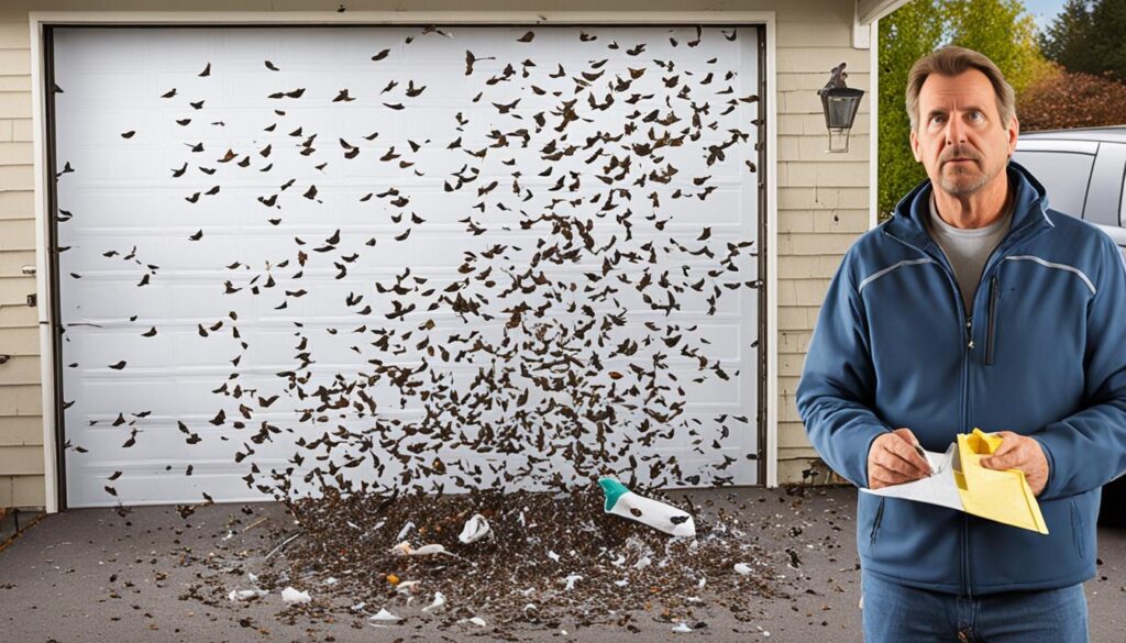 risks of birds nesting in garage