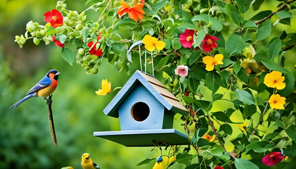 safe bird feeder environment