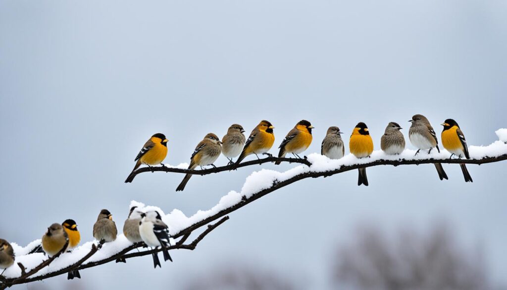 seasonal bird feeding habits