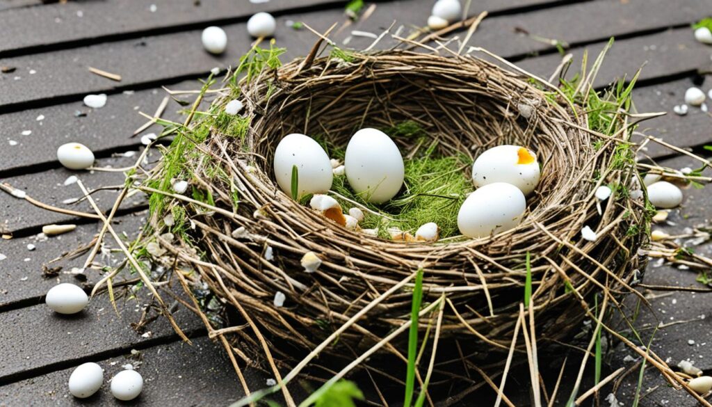 signs of birds nesting on roof