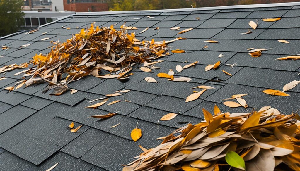 signs of birds nesting on roof