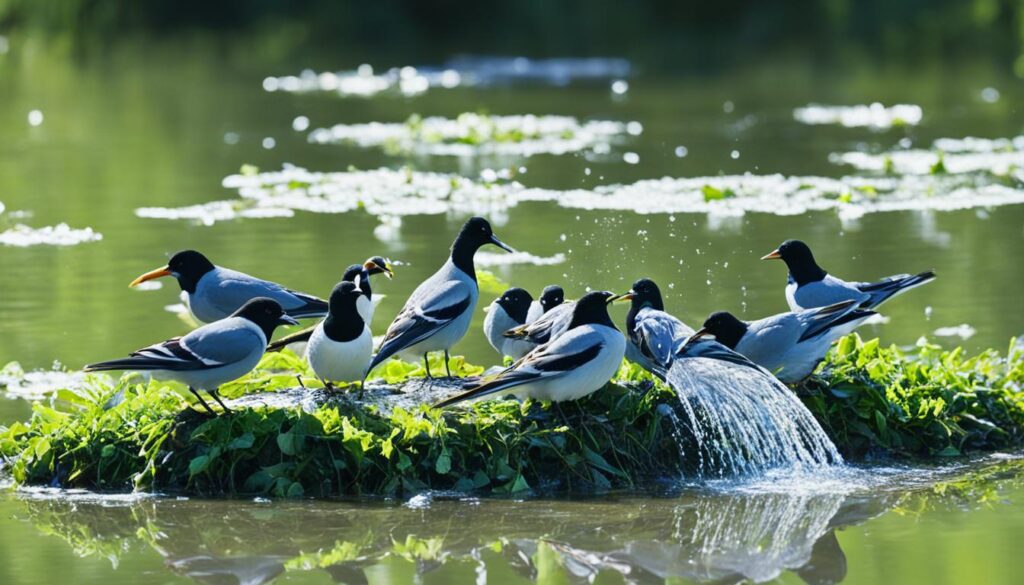 sources of water for birds