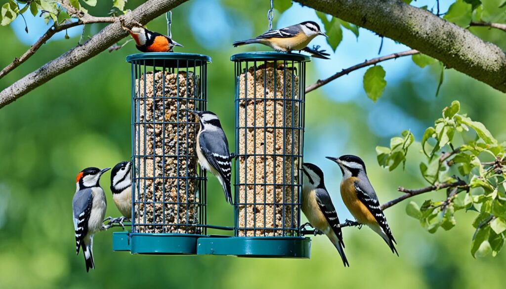 suet attracting birds